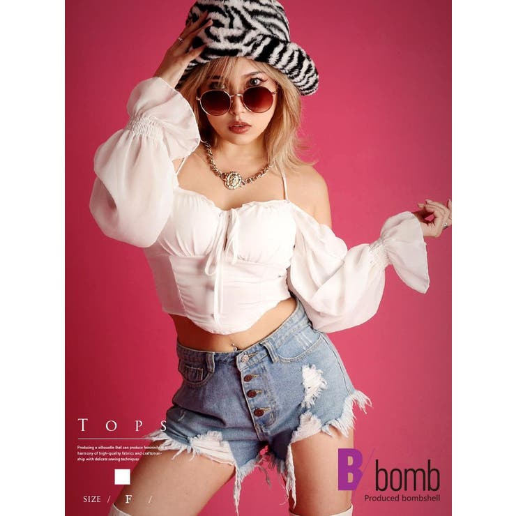 シャツ セクシー カットソー | bombshell | 詳細画像1 