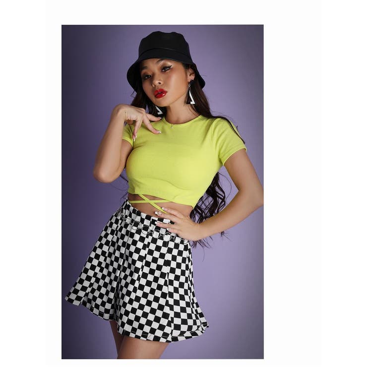 半袖カットソー ショート 韓国 | bombshell | 詳細画像4 