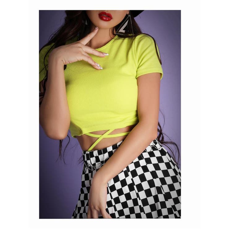 半袖カットソー ショート 韓国 | bombshell | 詳細画像6 