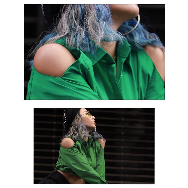 シャツ へそ出し 長袖 | bombshell | 詳細画像5 