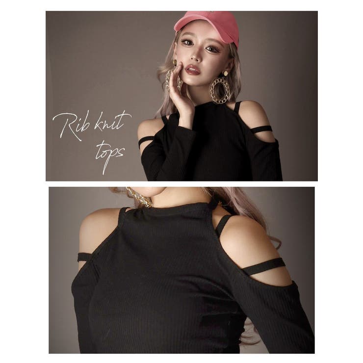 長袖カットソー へそ出し Tシャツ | bombshell | 詳細画像3 