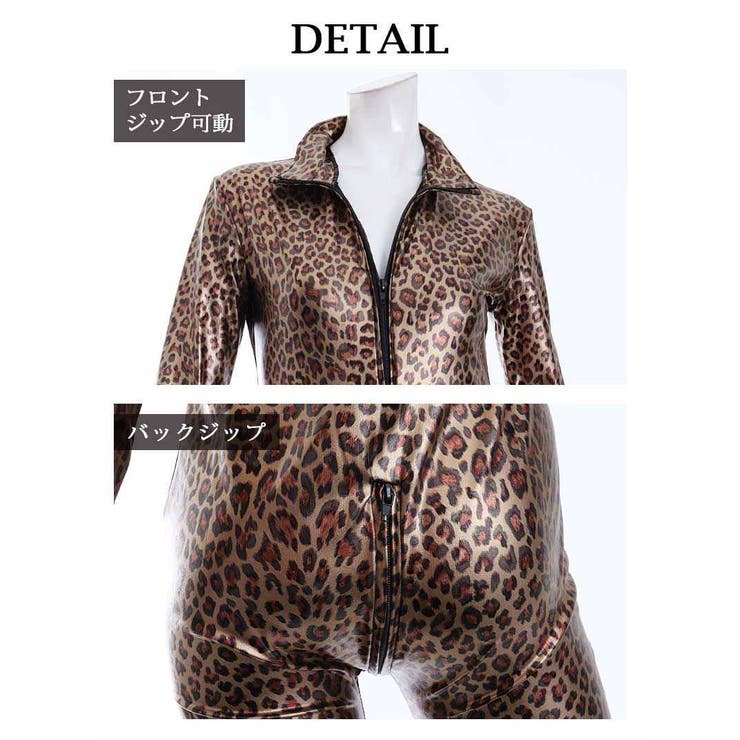 オールインワンサロペット レオパード 全身スーツ | bombshell | 詳細画像12 