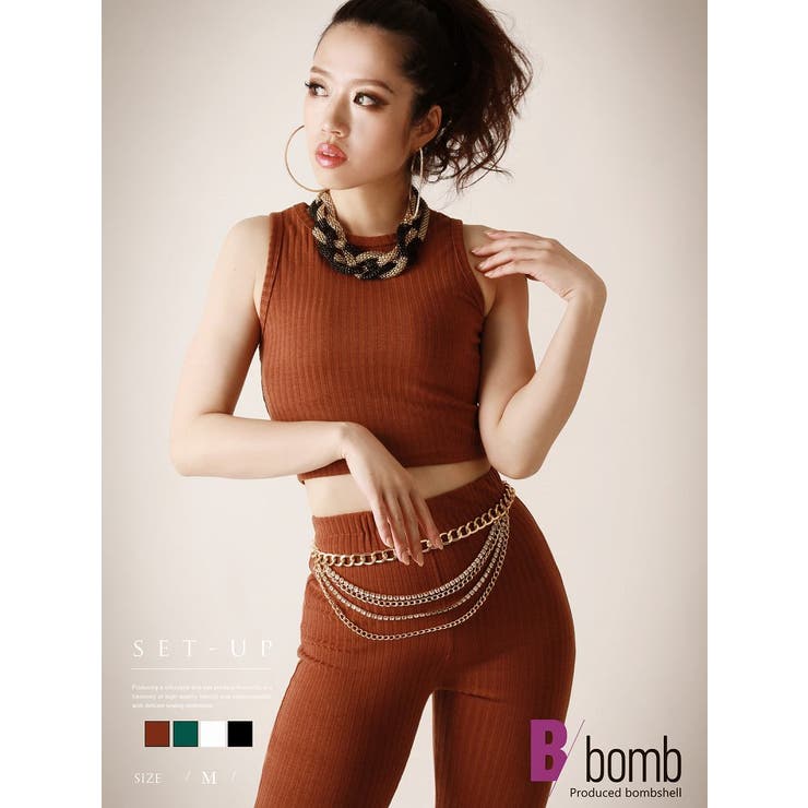 セットアップ セットアップ リブニット | bombshell | 詳細画像1 