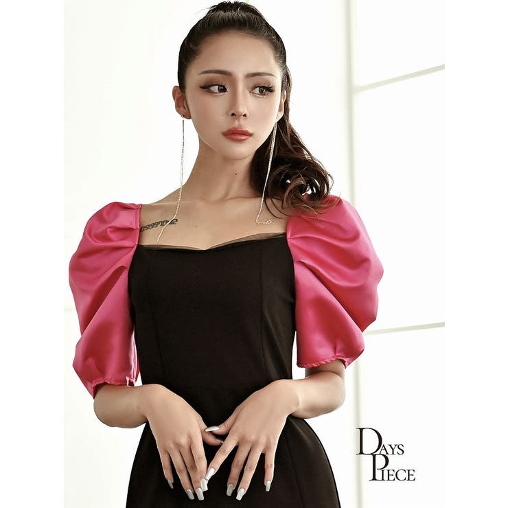 ワンピース キャバドレス パフスリーブ | Ryuyu | 詳細画像7 