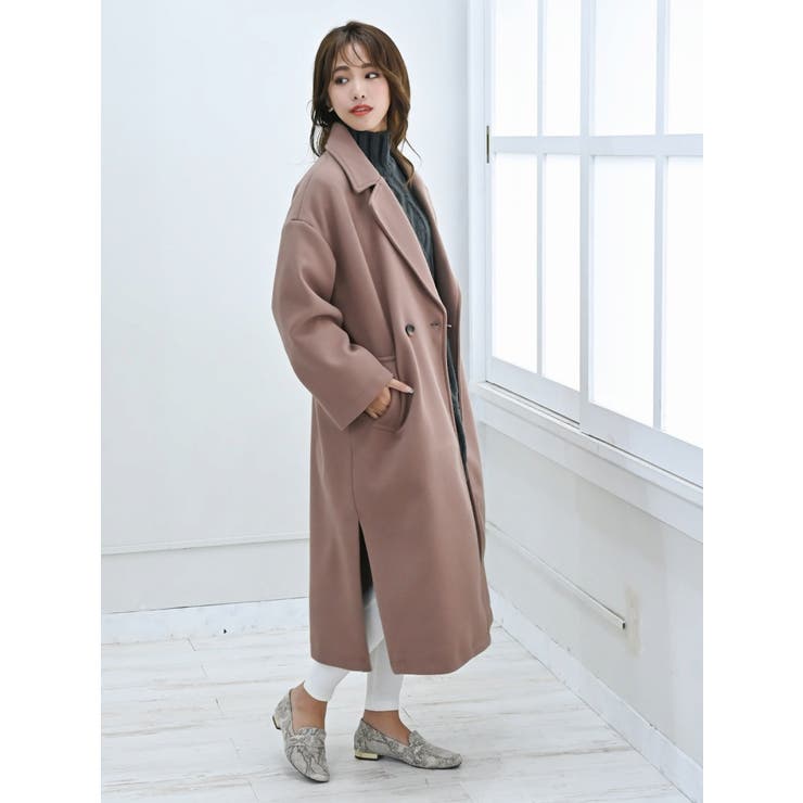 コート ワンカラー ロング丈[品番：RV000009093]｜Ryuyu（リューユ）の