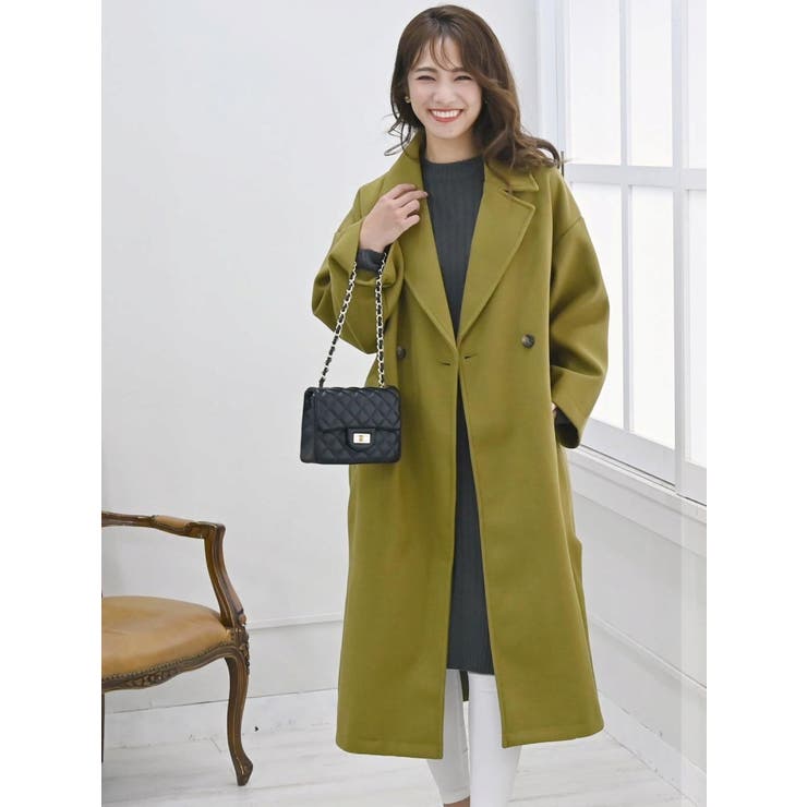 コート ワンカラー ロング丈[品番：RV000009093]｜Ryuyu（リューユ）の