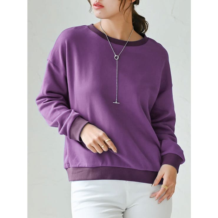 パープル | パーカー トレーナー 長袖 | Ryuyu