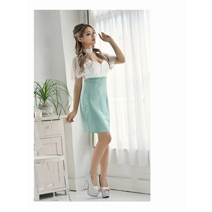 キャバドレス ミニ 袖付き | Ryuyu | 詳細画像6 