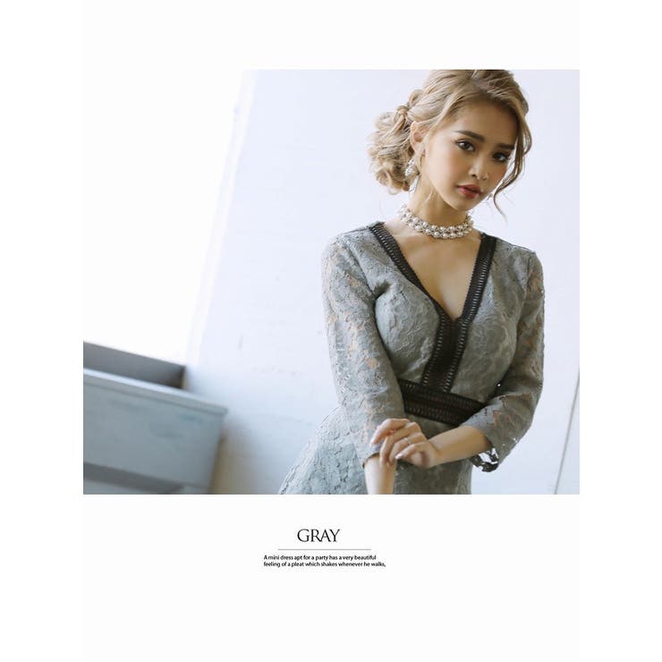 キャバドレス ミニ 総レース | Ryuyu | 詳細画像12 