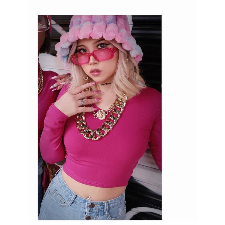 長袖カットソー シンプル 無地 | bombshell | 詳細画像10 