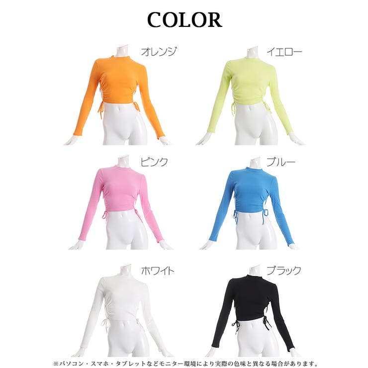 半袖カットソー リブニット サイドカット | bombshell | 詳細画像10 