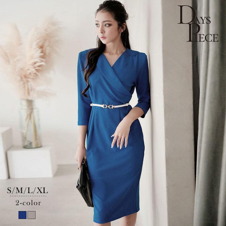 ブルー | ワンピース キャバドレス ストレッチ | Ryuyu