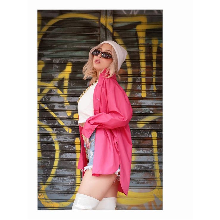 シャツ サイドスリット 長袖 | bombshell | 詳細画像9 