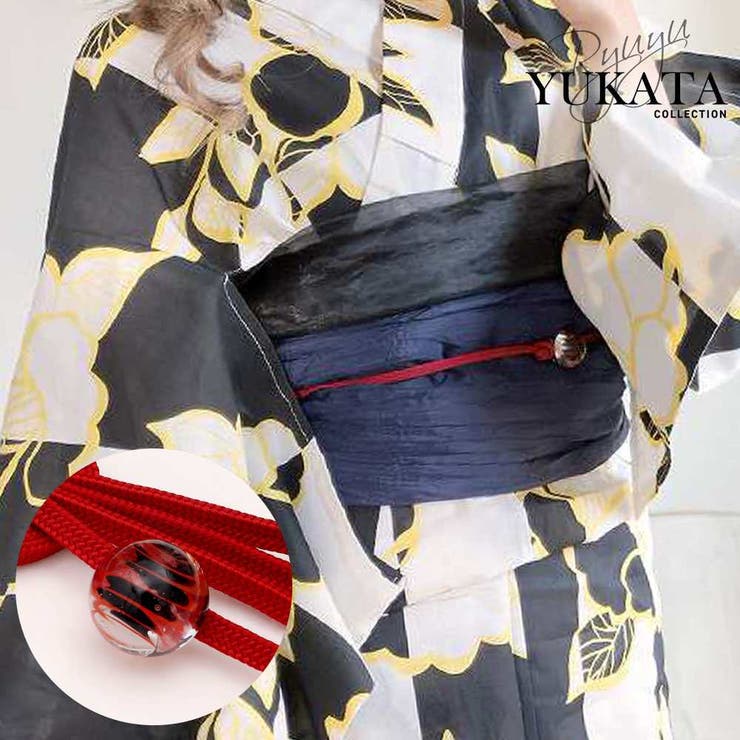 レッド | 浴衣 とんぼ玉 飾り紐 | Ryuyu