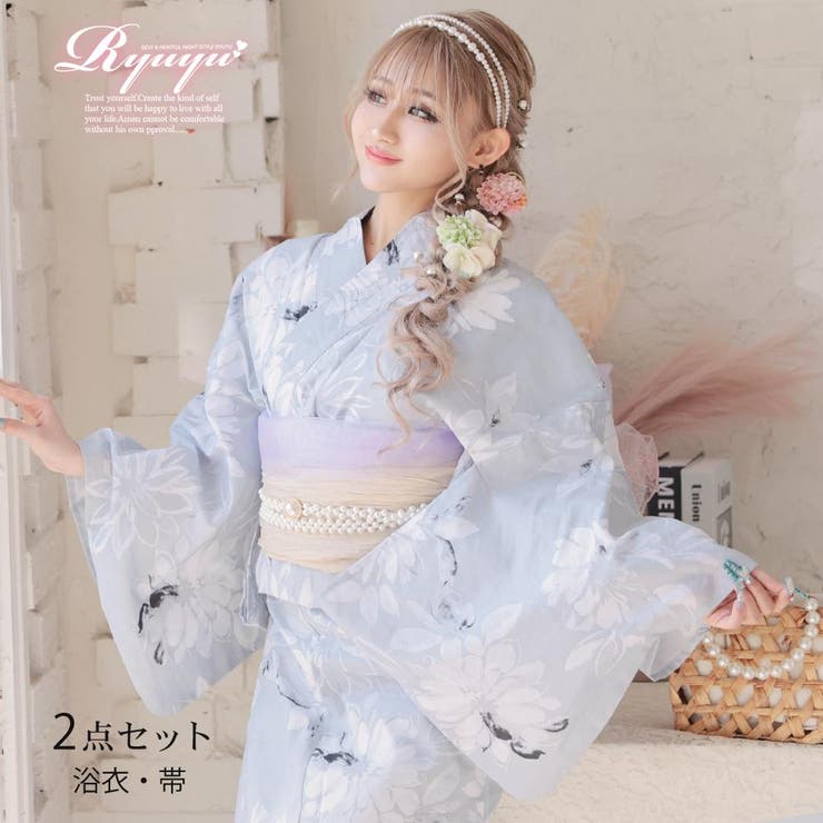 浴衣 花柄 小花柄 | Ryuyu | 詳細画像1 