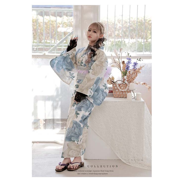 浴衣 花柄 大柄
