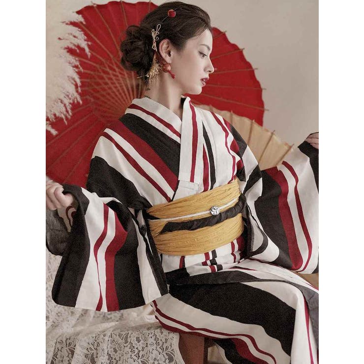 浴衣 レトロ ストライプ | Ryuyu | 詳細画像6