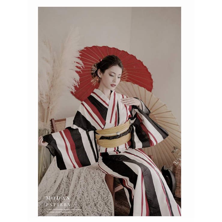 浴衣 レトロ ストライプ | Ryuyu | 詳細画像7