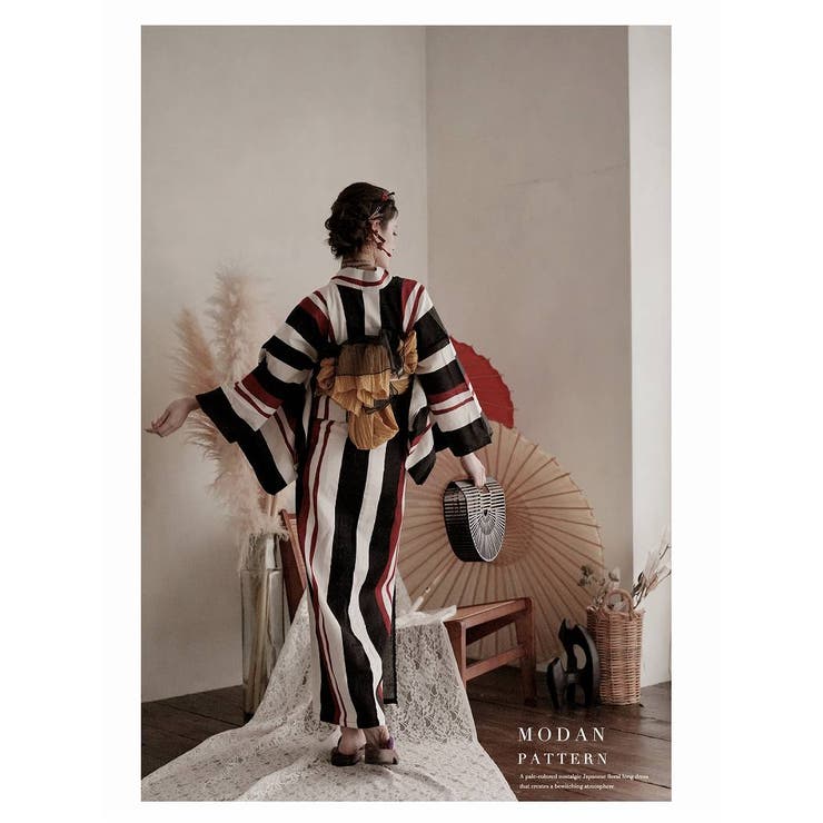 浴衣 レトロ ストライプ | Ryuyu | 詳細画像9