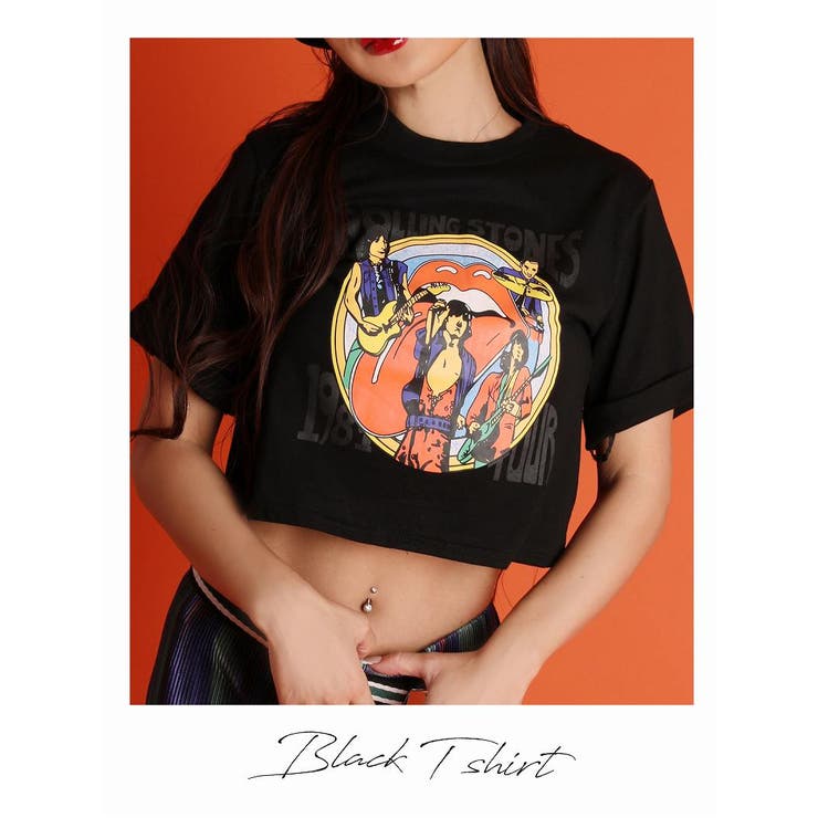 half sleeve color midriff shirt(ハーフスリーブカラーミドリフシャツ) - シャツ/ブラウス