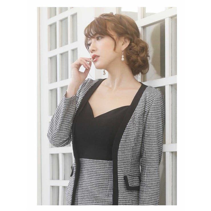 キャバスーツ 千鳥柄 ツイードスーツ | Ryuyu | 詳細画像3 