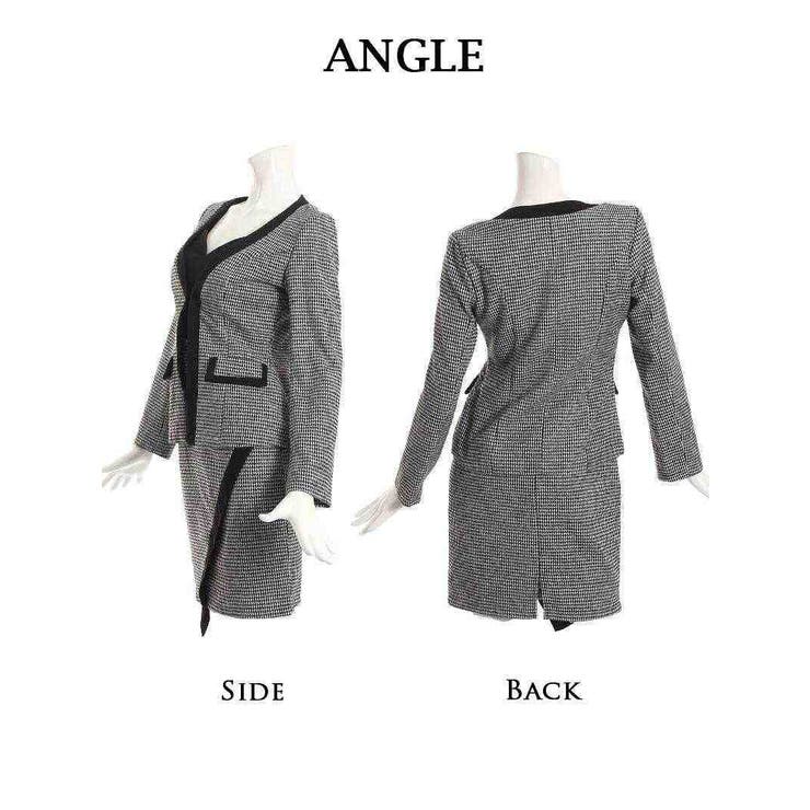 キャバスーツ 千鳥柄 ツイードスーツ | Ryuyu | 詳細画像11 