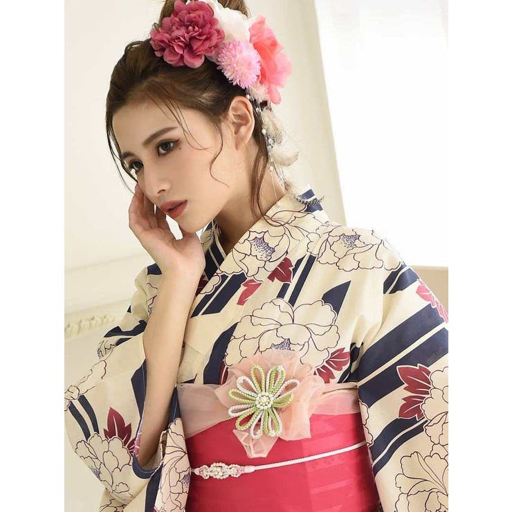 浴衣 セパレート浴衣 牡丹柄 | Ryuyu | 詳細画像3 