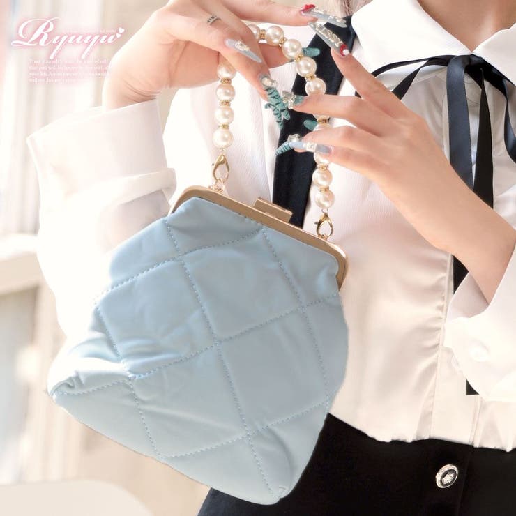 ブルー | ショルダーバッグ キャバクラ キルティング | Ryuyu