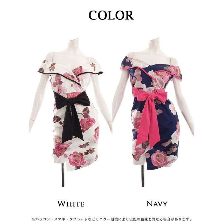 キャバドレス ミニ 花柄 | Ryuyu | 詳細画像11 