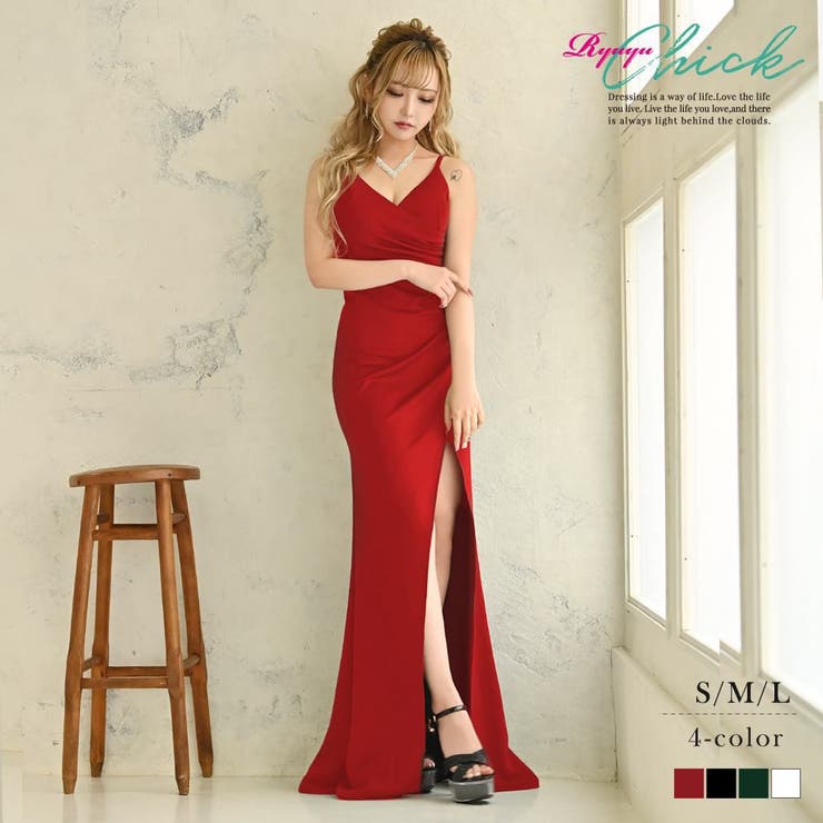 ワイン | キャバドレス ロング 大きいサイズ | Ryuyu