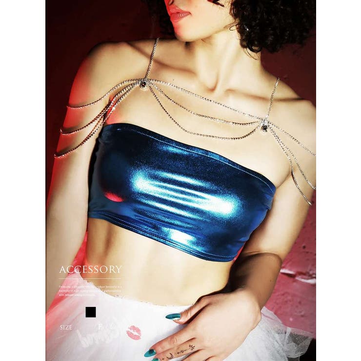 シルバー | アクセサリー ボディーチェーン輝く キラキラ | bombshell