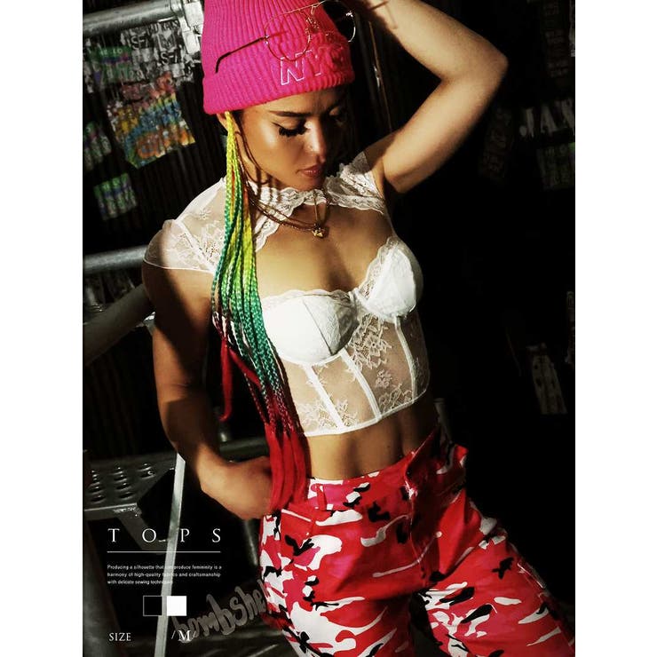 ホワイト | トップス シアー トップス | bombshell