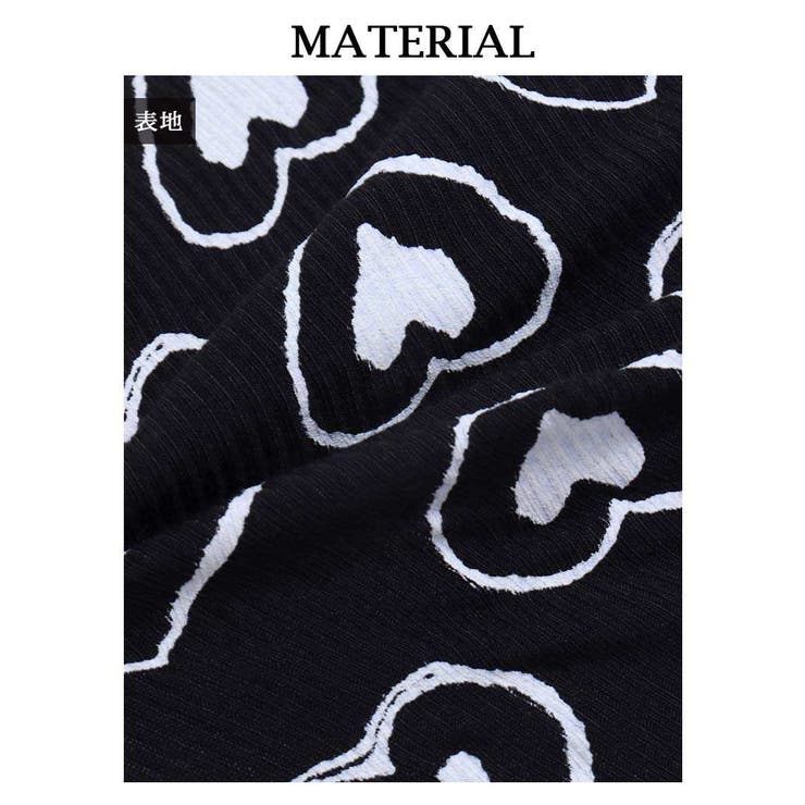 長袖カットソー ハート柄 へそ出し | bombshell | 詳細画像12 