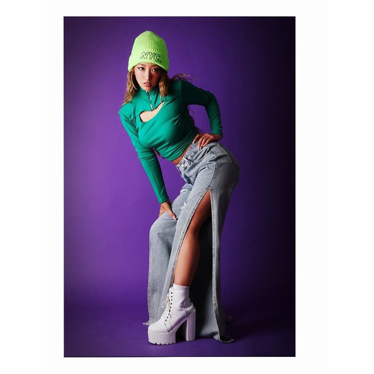 長袖カットソー 谷間見せ 長袖カットソー | bombshell | 詳細画像2 