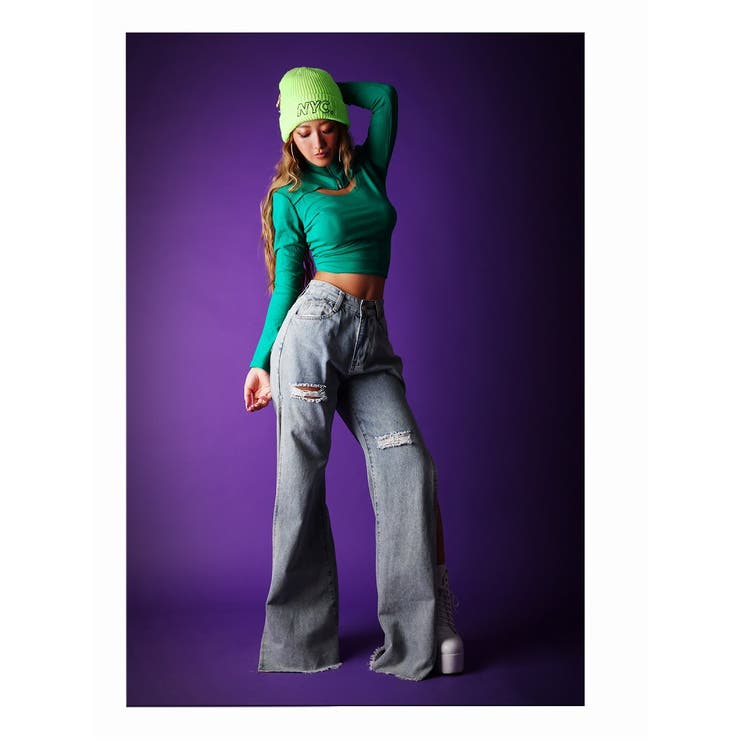 長袖カットソー 谷間見せ 長袖カットソー | bombshell | 詳細画像5 