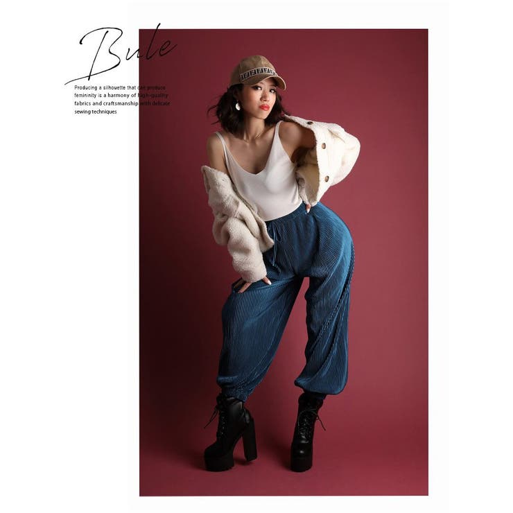 ブルー | パンツ サルエルパンツ ロングパンツ | bombshell