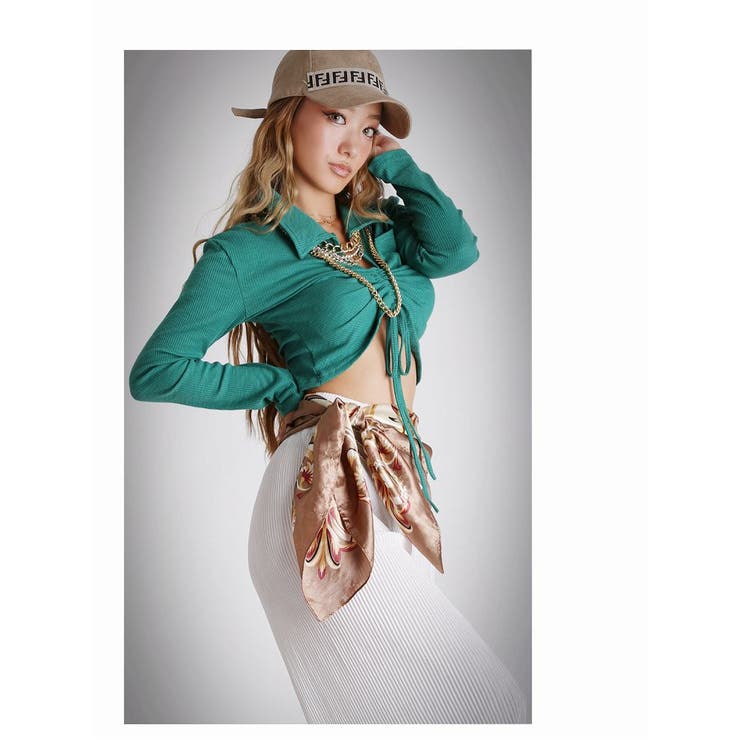 グリーン | 半袖カットソー カットソー スキッパー | bombshell