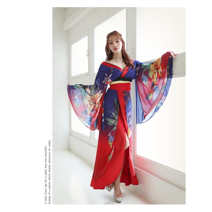 流遊　Ryuyu キャバドレス　着物風【新品、未使用】 502578_01.jpg