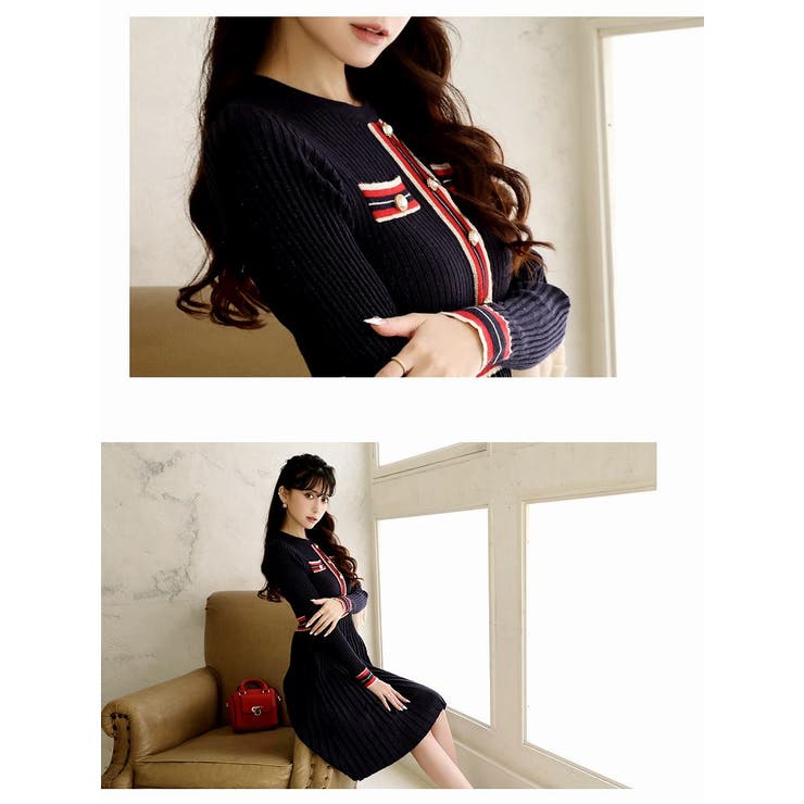 ワンピース キャバドレス ラメニット | Ryuyu | 詳細画像4 