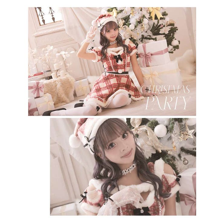 サンタ コスプレ チェック柄 | Ryuyu | 詳細画像6 