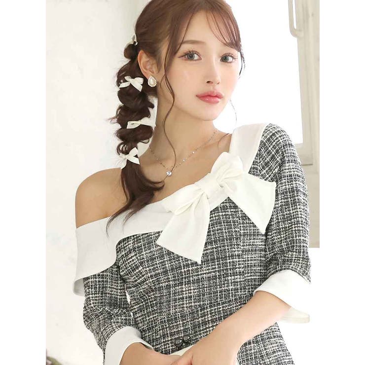 ワンピース キャバドレス ワンショルダー | Ryuyu | 詳細画像5 