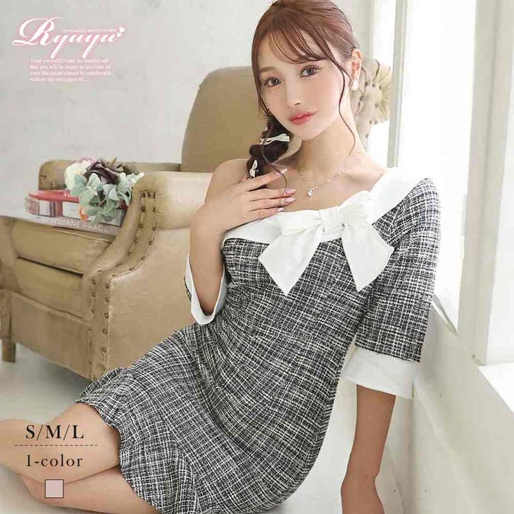 ワンピース キャバドレス ワンショルダー | Ryuyu | 詳細画像1 