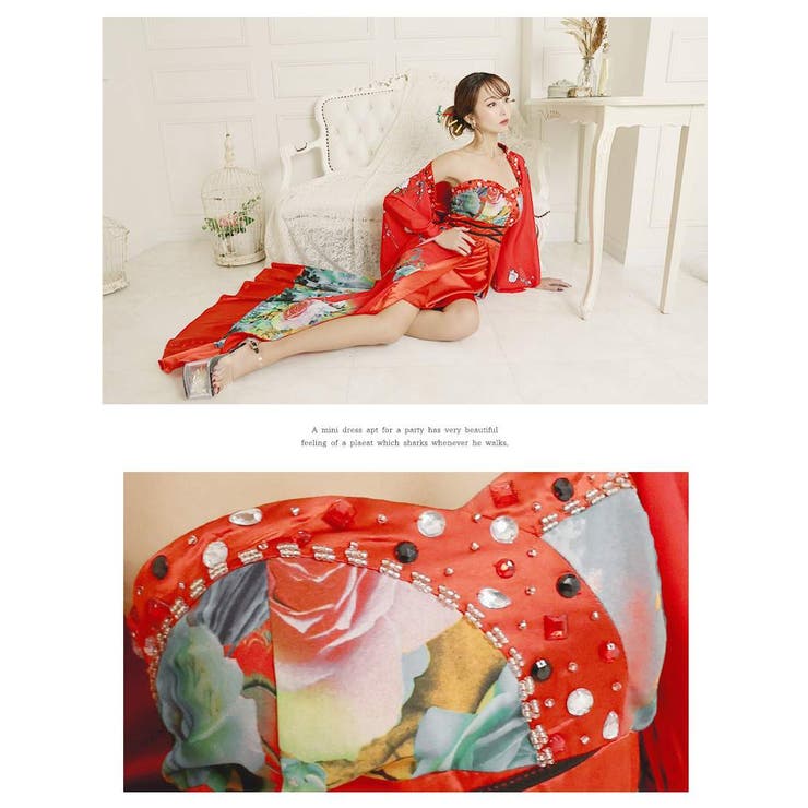 キャバドレス 和柄 キャバ嬢 | Ryuyu | 詳細画像4 