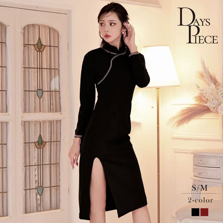 ブラック | ワンピース キャバドレス チャイナ風 | Ryuyu