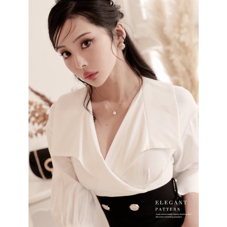 ワンピース キャバドレス シャツワンピース | Ryuyu | 詳細画像3 