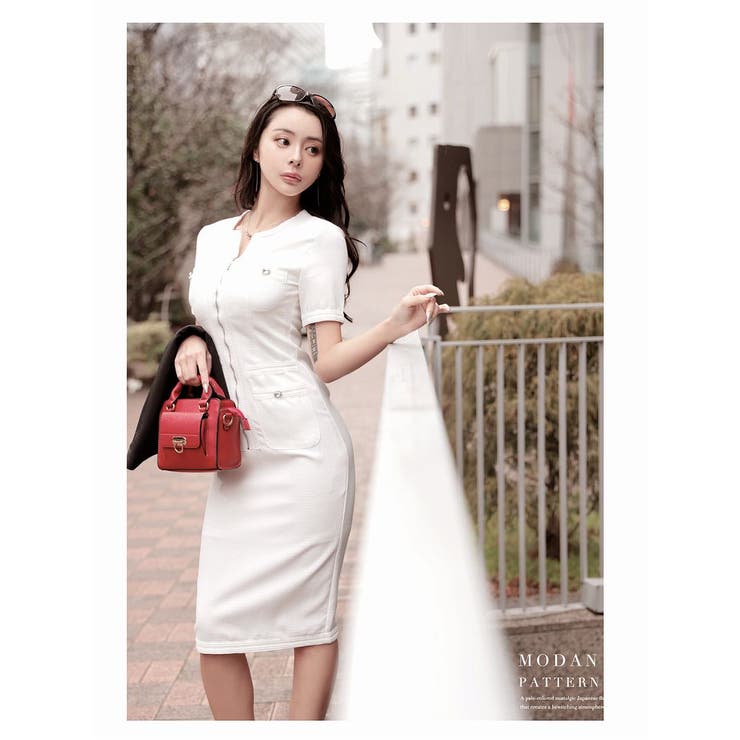 ワンピース キャバドレス 袖付き | Ryuyu | 詳細画像4 