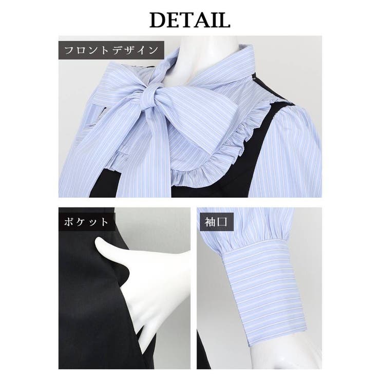 キャバドレス ミニ レイヤード風 | Ryuyu | 詳細画像8 