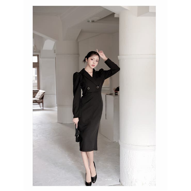 ワンピース キャバドレス 黒 | Ryuyu | 詳細画像2 