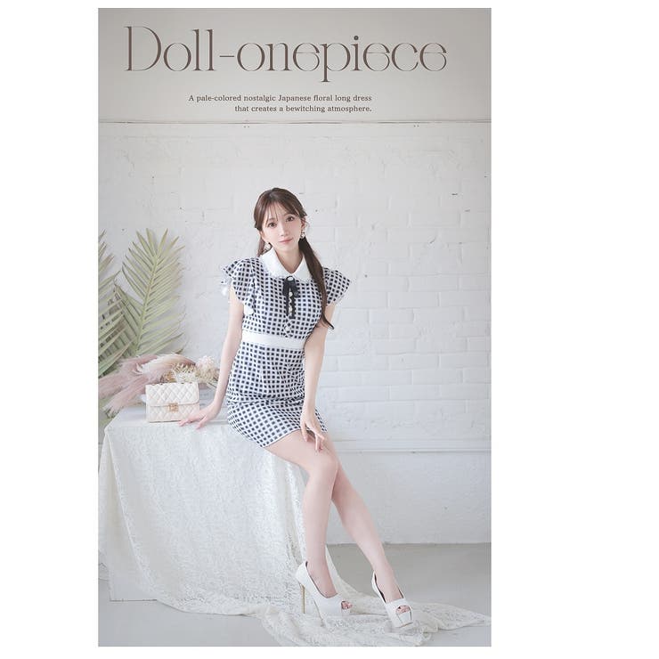 キャバドレス ミニ チェック柄 | Ryuyu | 詳細画像4 