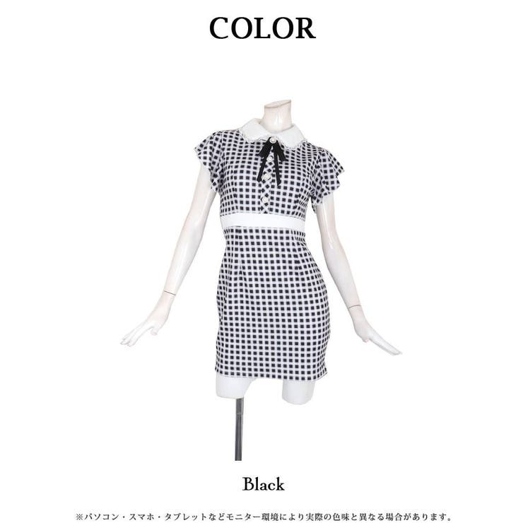 キャバドレス ミニ チェック柄 | Ryuyu | 詳細画像9 